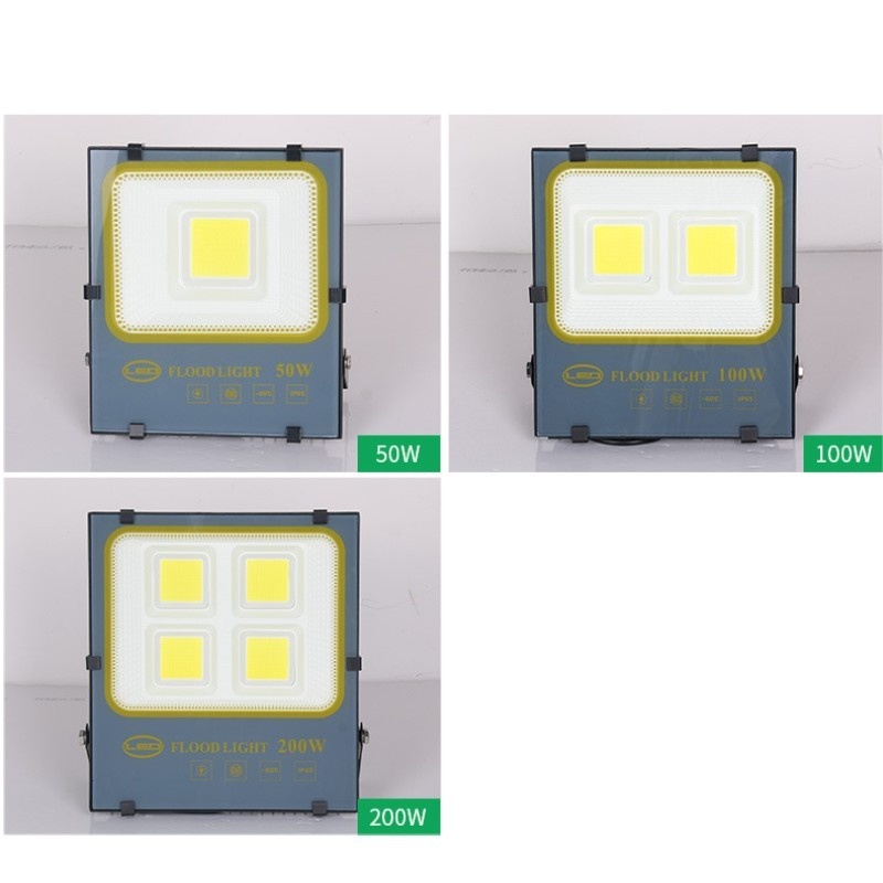 2pcs Cob Led Flood Light 50W 100W 200W Outdoor Lighting Waterproof Ip65 Reflector Led Floodlight Outdoor Street Lighting