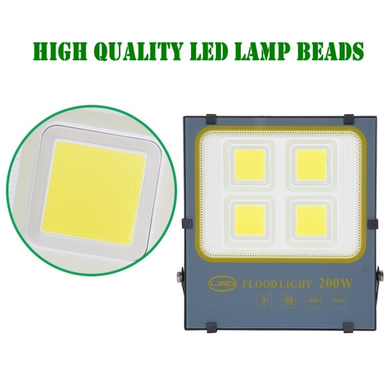 2pcs Cob Led Flood Light 50W 100W 200W Outdoor Lighting Waterproof Ip65 Reflector Led Floodlight Outdoor Street Lighting