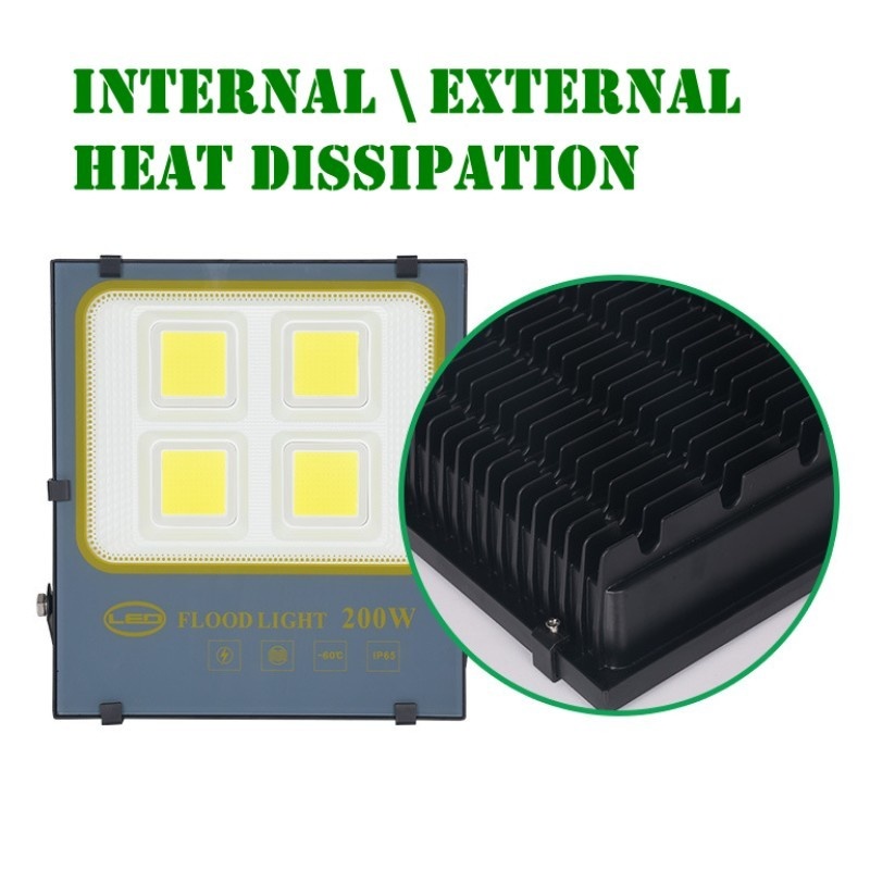 2pcs Cob Led Flood Light 50W 100W 200W Outdoor Lighting Waterproof Ip65 Reflector Led Floodlight Outdoor Street Lighting