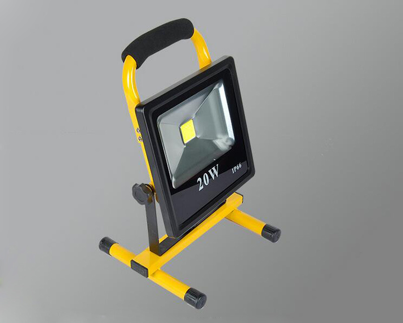 10pcs/lot Ultrathin 10W 20W 30W 50W LED Outdoor Flood Light Rechargeable Aluminum Flood Light Portable LED FloodLight +Charger