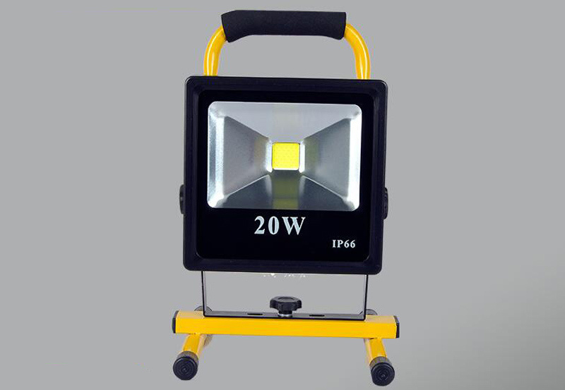 10pcs/lot Ultrathin 10W 20W 30W 50W LED Outdoor Flood Light Rechargeable Aluminum Flood Light Portable LED FloodLight +Charger