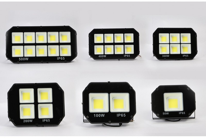 2pcs Led Flood Light 50W 100W 200W 300W 400W 500W Floodlight Ip65 Waterproof Led Spotlight Refletor Led Outdoor Lighting Gargden