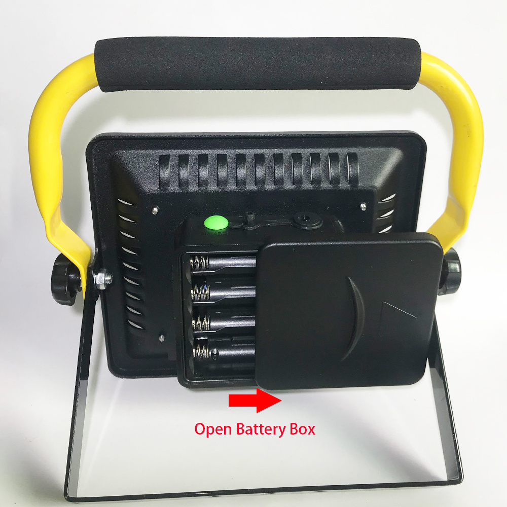 50W 3 Colors Portable LED Floodlight Work Light Rechargeable Battery Powered COB LED Flood Light Spot Camping Emergency Lamp