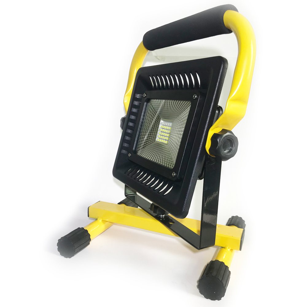 50W 3 Colors Portable LED Floodlight Work Light Rechargeable Battery Powered COB LED Flood Light Spot Camping Emergency Lamp