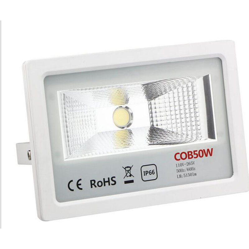 10pcs/lot COB Flood Lamp 30W 50W 100W Warm White Cold White Ac85-265v LED Floodlight Outdoor Lighting Wall Garden Spot Light
