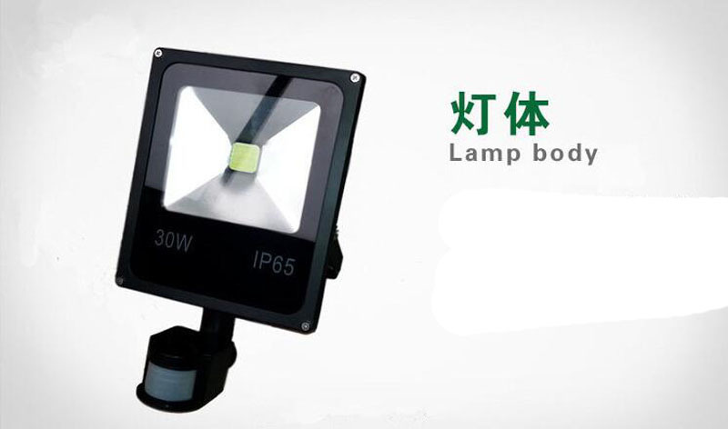 20pcs 10W 20W 30W 50W Refletor Spot Exterieur PIR Infrated Motion Sensor Flood Garden Light LED Waterproof AC 85-265V Floodlight