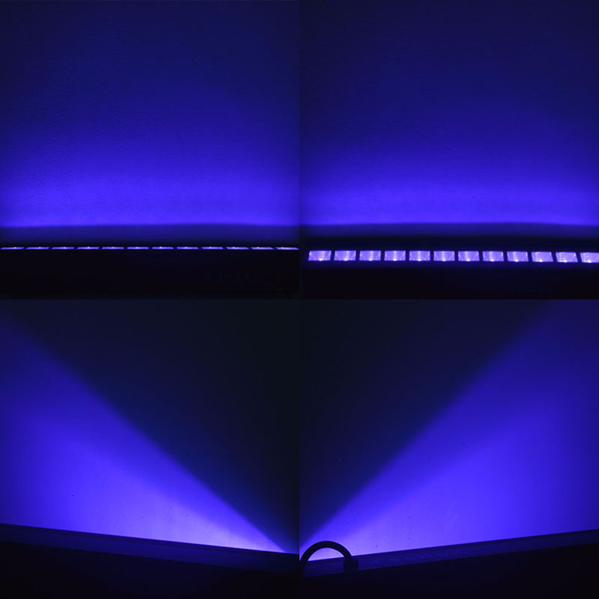 6PCS 6leds 9leds 12leds Disco UV Bar Lights Party Dj Lamp UV Color LED Wall Washer Lights For Christmas Laser Projector Stage