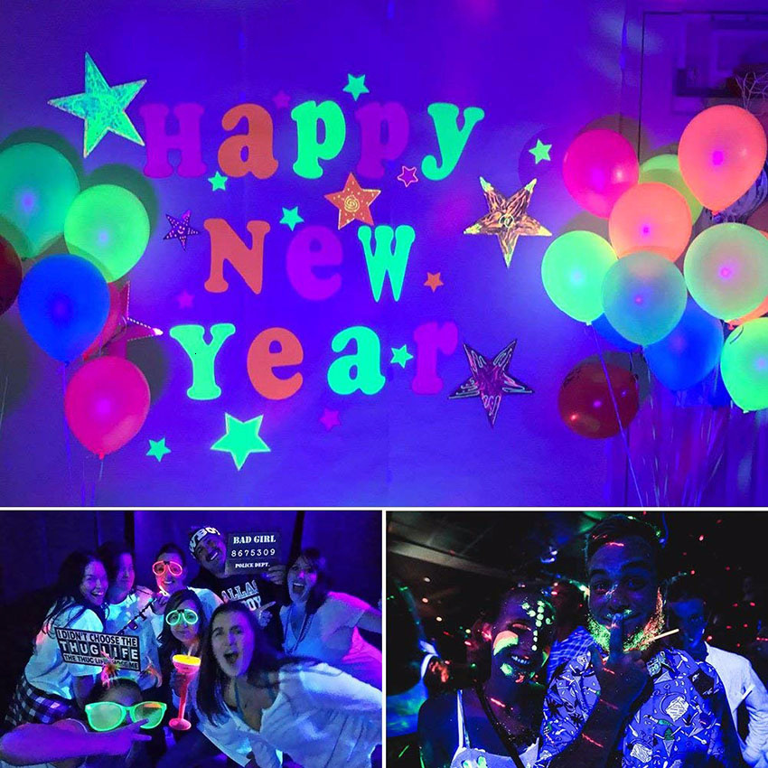 6PCS 6leds 9leds 12leds Disco UV Bar Lights Party Dj Lamp UV Color LED Wall Washer Lights For Christmas Laser Projector Stage