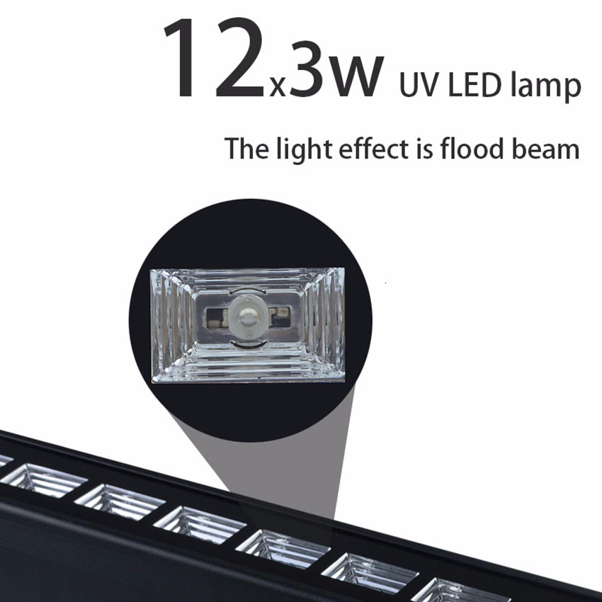 6PCS 6leds 9leds 12leds Disco UV Bar Lights Party Dj Lamp UV Color LED Wall Washer Lights For Christmas Laser Projector Stage