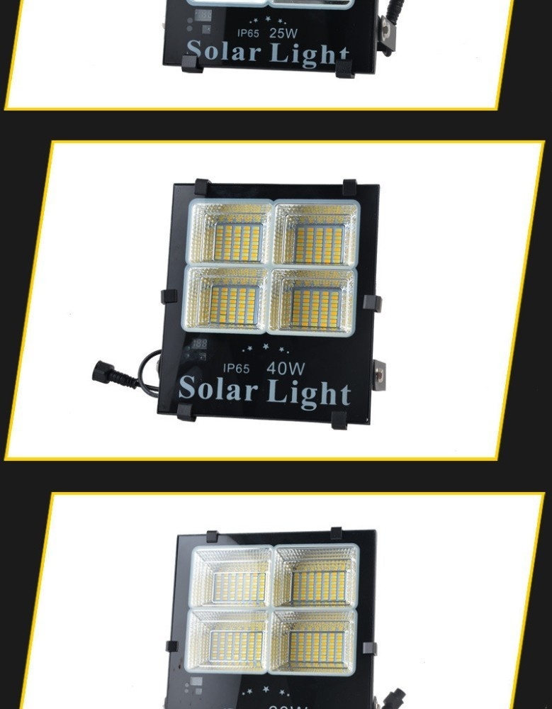 Led Solar Light Flood Light 60W 120W 200W Solar Floodllight Outdoor Waterproof Security Light Sensor with Remote Control