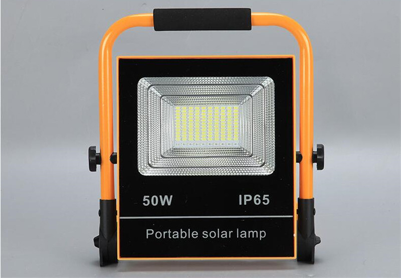 6pcs Portable 50W 100W LED Solar Powered Integrated Rechargeable Floodlight LED Searchlight Outdoor Work Lamp+ usb charger