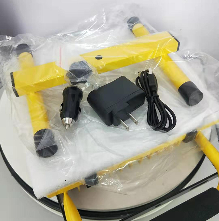 6pcs/lot Rechargeable Floodlight 50W Portable LED Flood Light Waterproof IP66 Spotlights Outdoor Cold White Camping Lamp