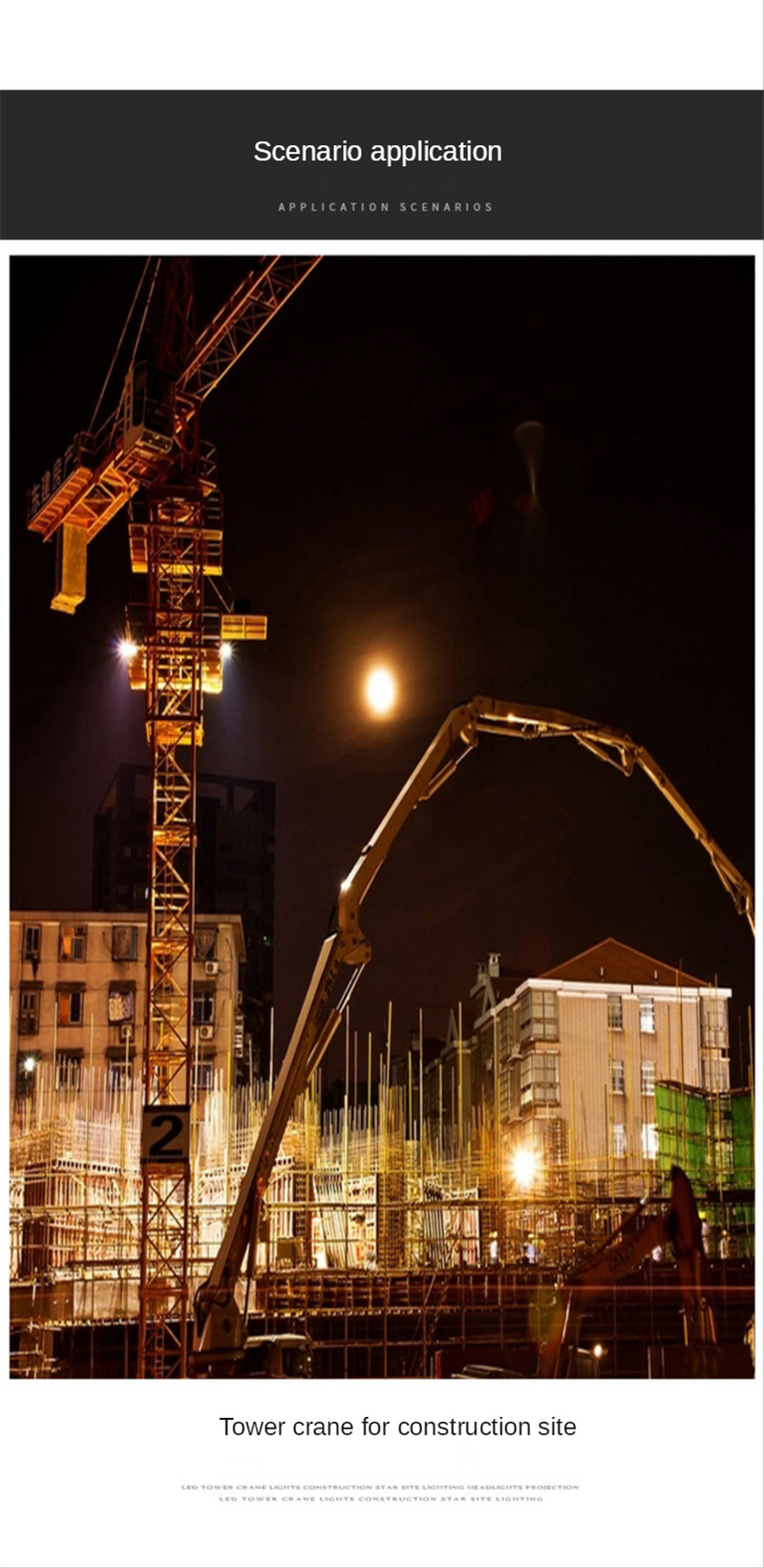 Flood Light Outdoor Site Light Led Tower Chandelier 500W Super Bright 400W Ip66 Waterproof Spotlight Floodlig Outdoor Lighting