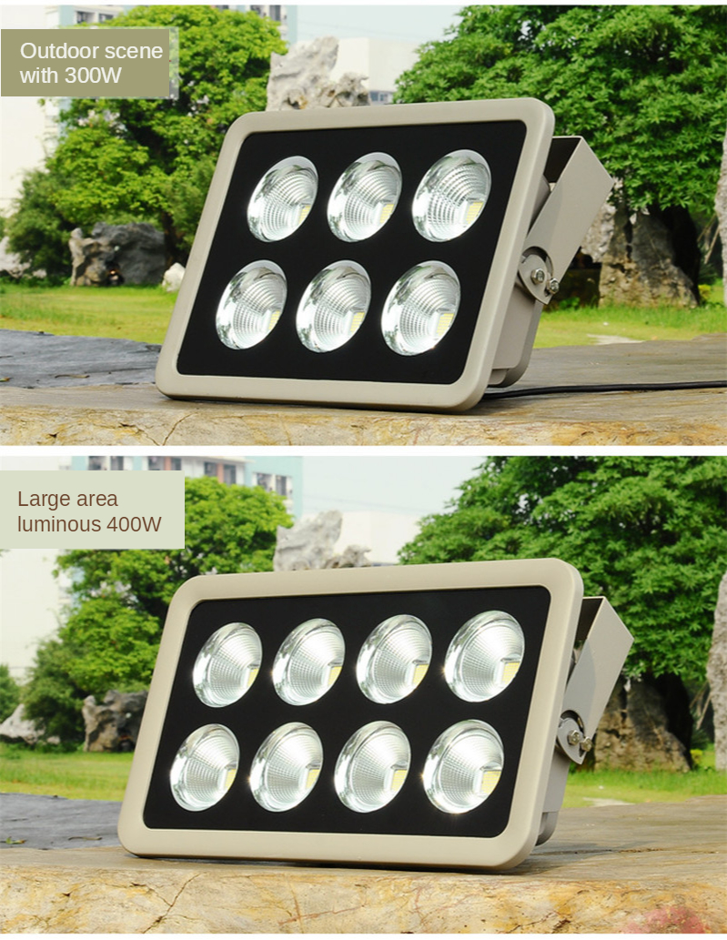 Floodlight IP65 Waterproof Outdoor Wall Reflector Lighting Garden Square Spotlight Led Flood Light 600W 800W 1000W Site Lighting