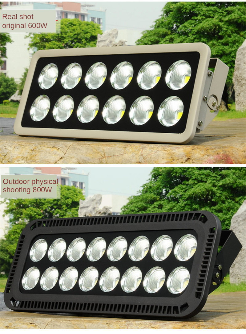 Floodlight IP65 Waterproof Outdoor Wall Reflector Lighting Garden Square Spotlight Led Flood Light 600W 800W 1000W Site Lighting