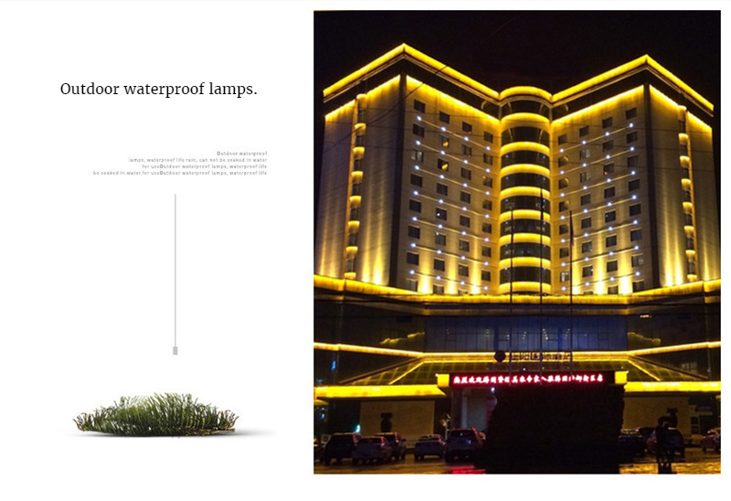 Beam Lamp IP65 Waterproof Spotlight Landscape Lamp Landscape Lighting Exterior Wall Washer Aluminum Hotel Lighting Flood Light