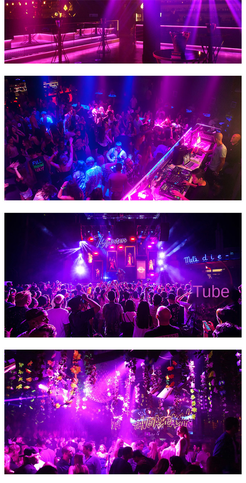 Projection LED Flood Light 30W/60W/100W Outdoor Light Purple Light Flood Light UV Lamp Spotlight Disco Party Light for Nightclub