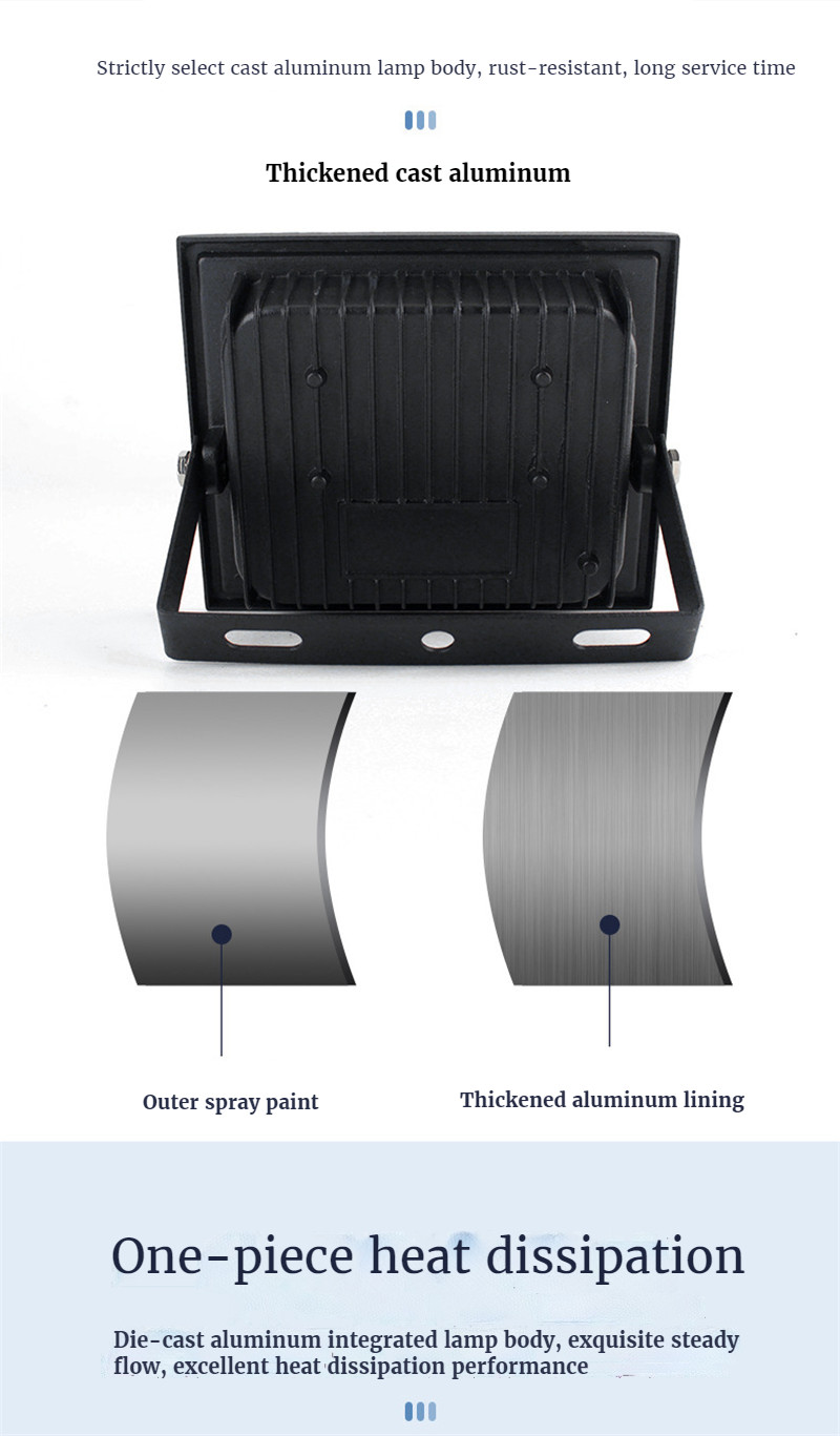 Projection LED Flood Light 30W/60W/100W Outdoor Light Purple Light Flood Light UV Lamp Spotlight Disco Party Light for Nightclub