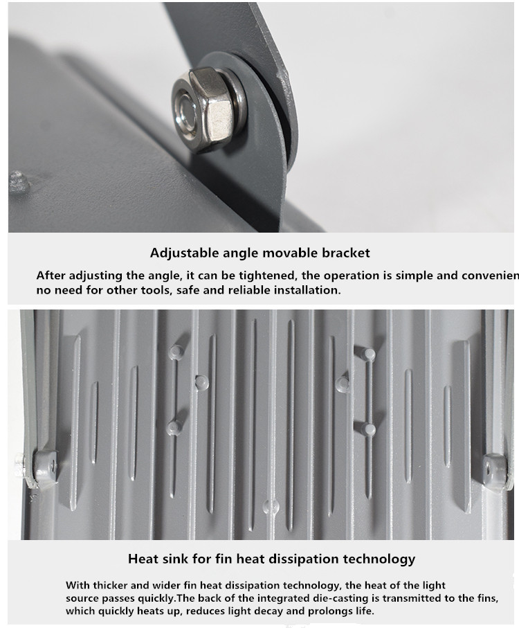 LED Flood Light Super Bright LED Security Lights IP66 Waterproof Ultra-Thin Work Light Fixture Landscape Spotlight 300W 500W