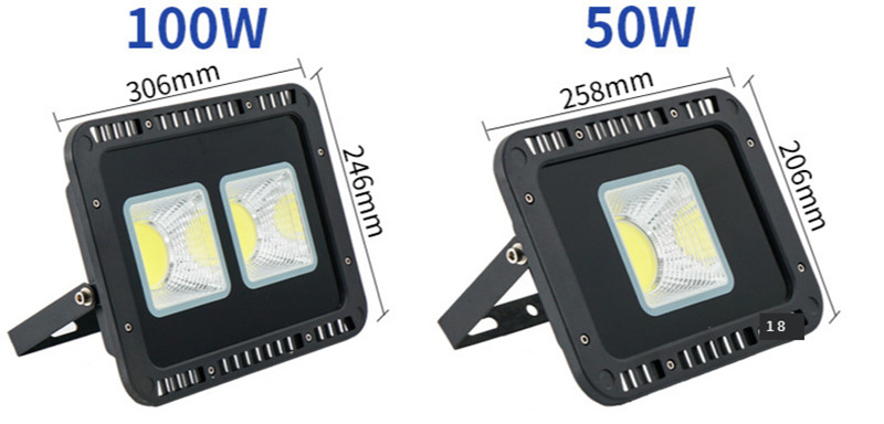Led Flood Light 220V Outdoor LED Spotlight Floodlight Wall Lamp Reflector IP65 Waterproof Lighting 50W 100W 200W 300W 400W Lamp