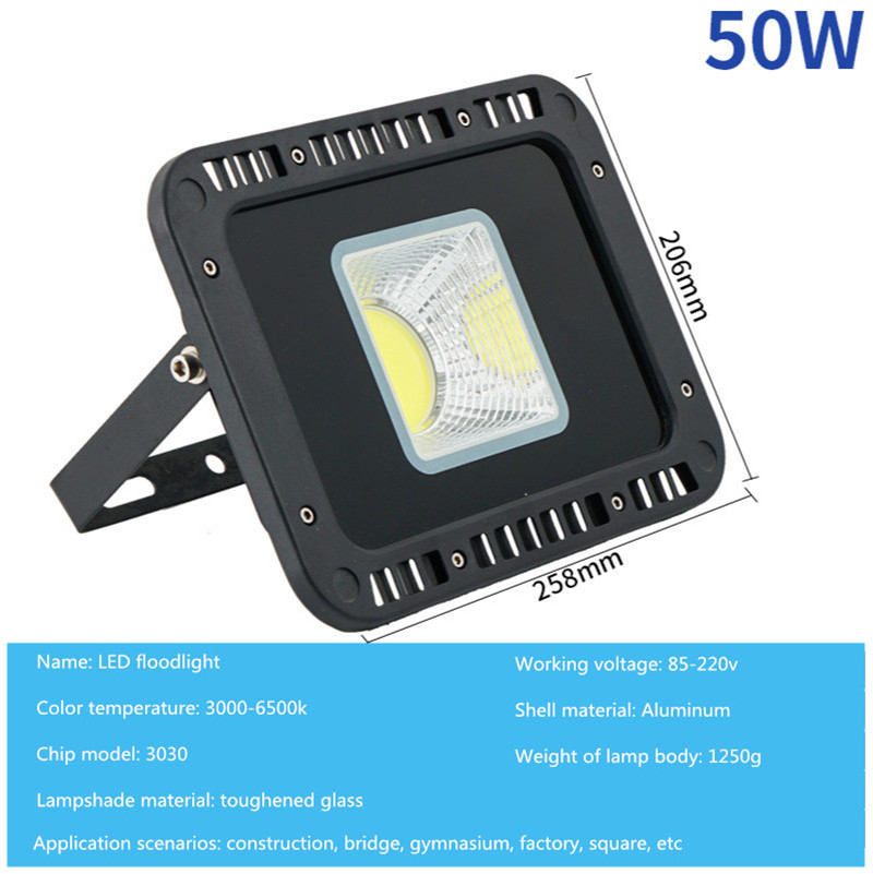 Led Flood Light 220V Outdoor LED Spotlight Floodlight Wall Lamp Reflector IP65 Waterproof Lighting 50W 100W 200W 300W 400W Lamp