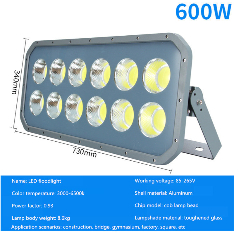 50W LED Flood Light Floodlight COB IP65 Waterproof Outdoor Wall Reflector Lighting Garden Square Spotlight Cold White 220V 110V