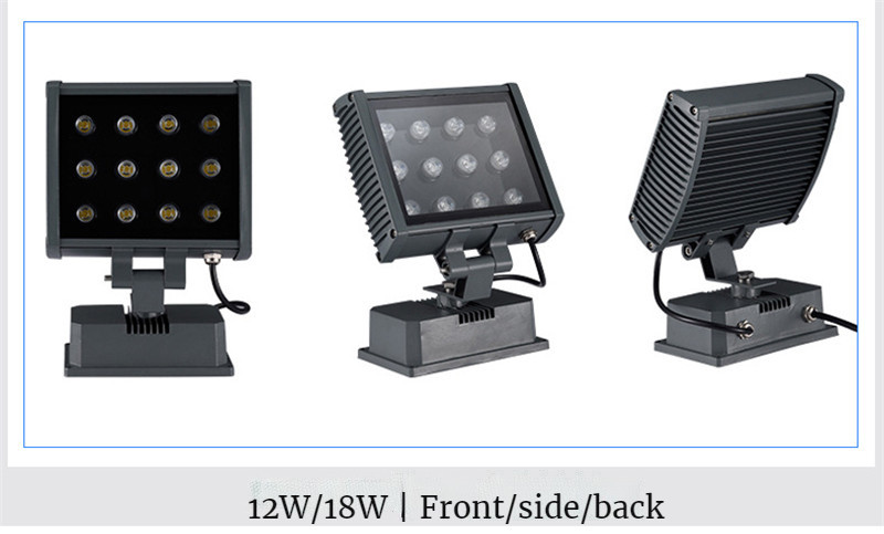 Outdoor Lighting Rgb Flood Light Refletor Led Wall Spotlights Colorful Garden Lawn Tree Lights Waterproof Lamps Gazebo Aluminum