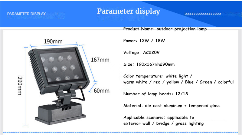 Outdoor Lighting Rgb Flood Light Refletor Led Wall Spotlights Colorful Garden Lawn Tree Lights Waterproof Lamps Gazebo Aluminum