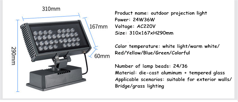 Outdoor Lighting Rgb Flood Light Refletor Led Wall Spotlights Colorful Garden Lawn Tree Lights Waterproof Lamps Gazebo Aluminum
