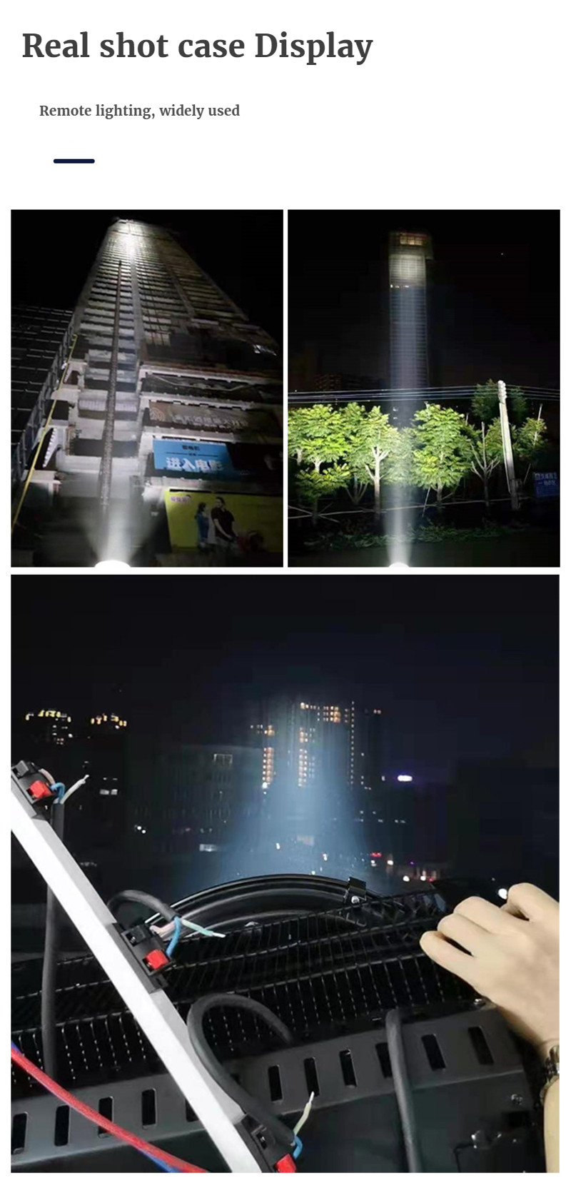 High Altitude Strong Light LED Lamp Floodlight Colorful Street Lights Led Outdoor Pathway Parking Lot Backyard Bright Light Pole