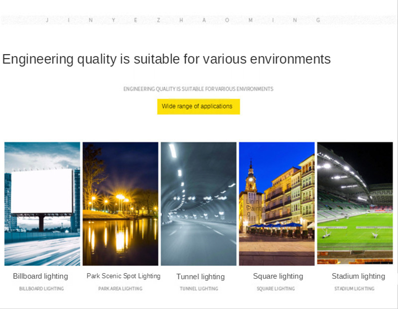 Led Flood Lights Garden Floodlight Street Lamp Led Spotlight Outdoor Lighting Waterproof Stadium Lights PVC 100W 150W 200W