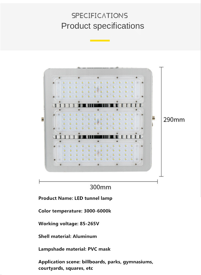 Led Flood Lights Garden Floodlight Street Lamp Led Spotlight Outdoor Lighting Waterproof Stadium Lights PVC 100W 150W 200W