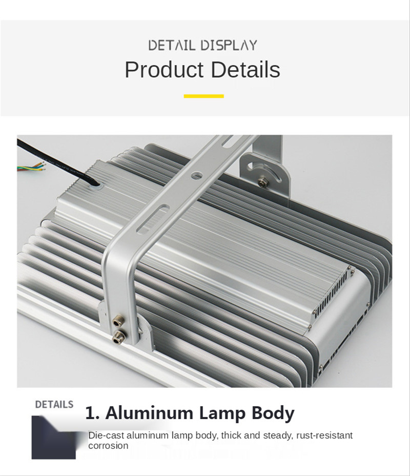 Led Flood Lights Garden Floodlight Street Lamp Led Spotlight Outdoor Lighting Waterproof Stadium Lights PVC 100W 150W 200W