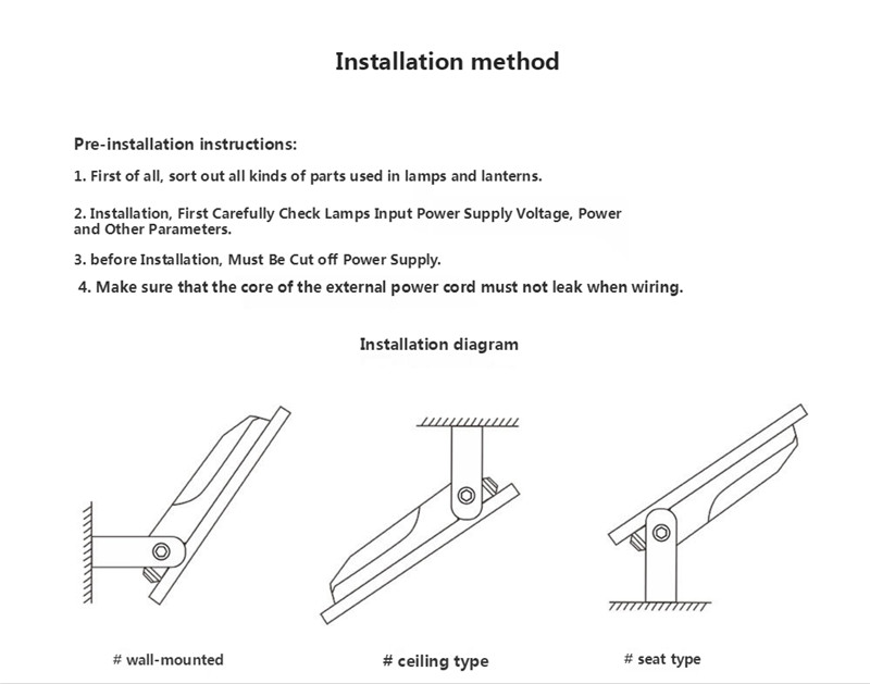 Flood Light RGB WiFi Intelligent Floodlight Outdoor Lighting Led Street Light Villa Courtyard Light Led for Floodlight Garden