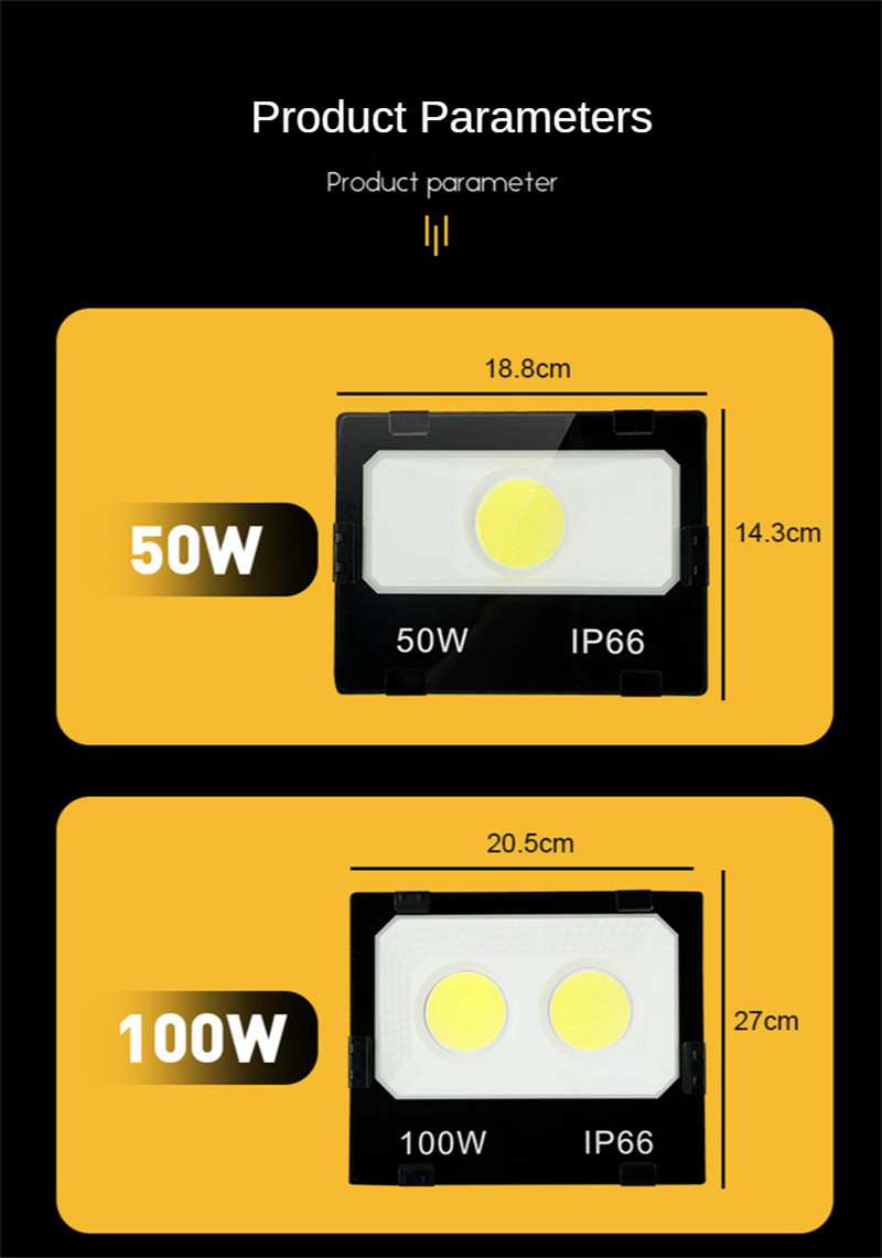 Led Spotlight Outdoor Highlight Outdoor IP66 Waterproof Lighting Floodlight Refletor Led Modern Waterproof Light Projector
