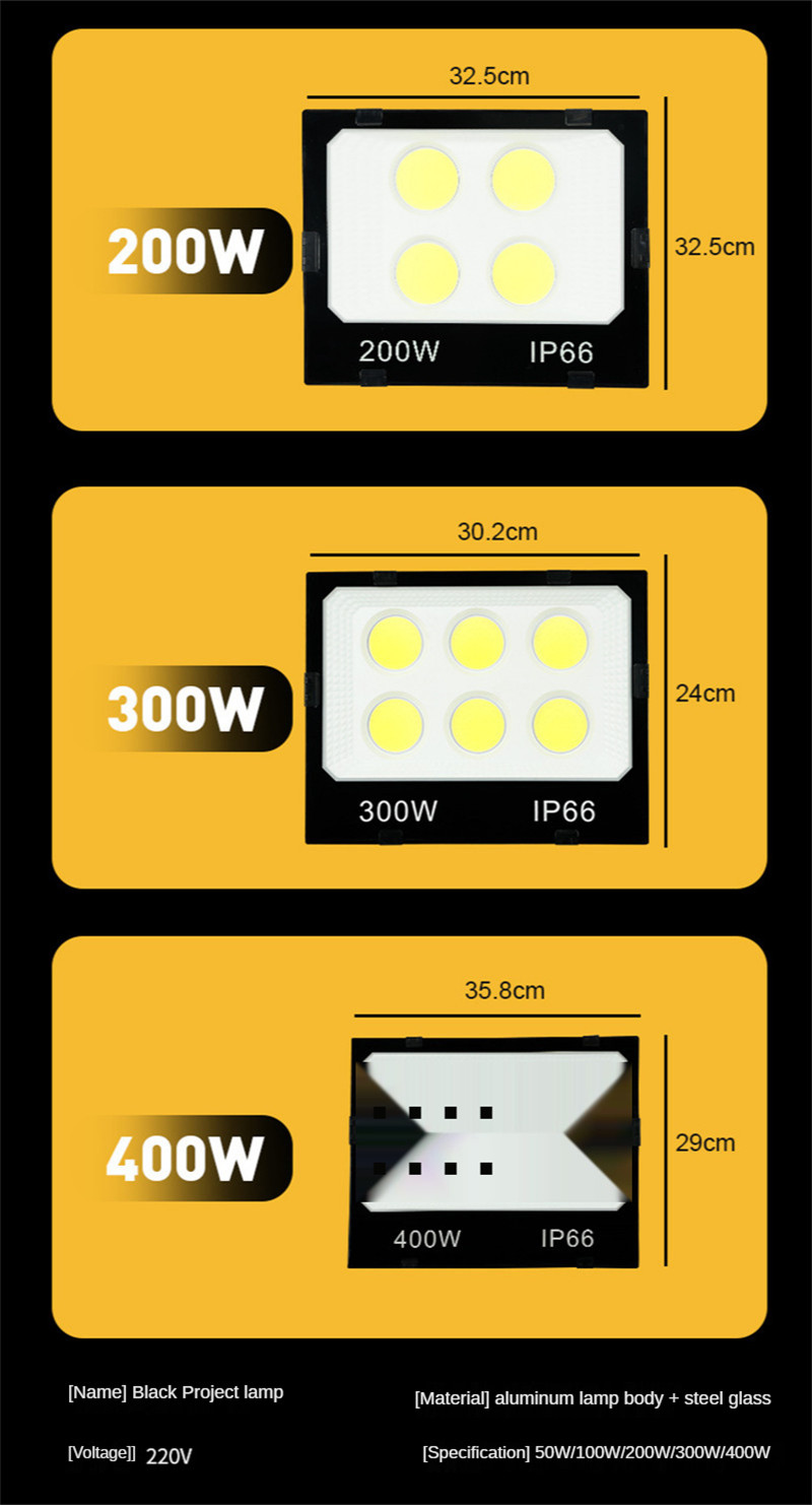 Led Spotlight Outdoor Highlight Outdoor IP66 Waterproof Lighting Floodlight Refletor Led Modern Waterproof Light Projector