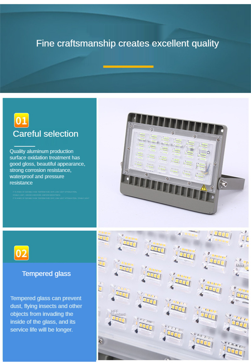Waterproof Led Lamp Spotlight Outdoor Landscape Lighting Street Lamp150W 200W Led Flood Light Reflector Outdoor Lighting Lamps