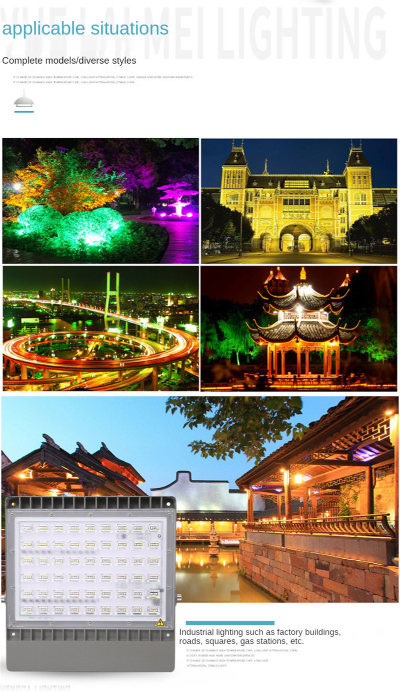 Waterproof Led Lamp Spotlight Outdoor Landscape Lighting Street Lamp150W 200W Led Flood Light Reflector Outdoor Lighting Lamps
