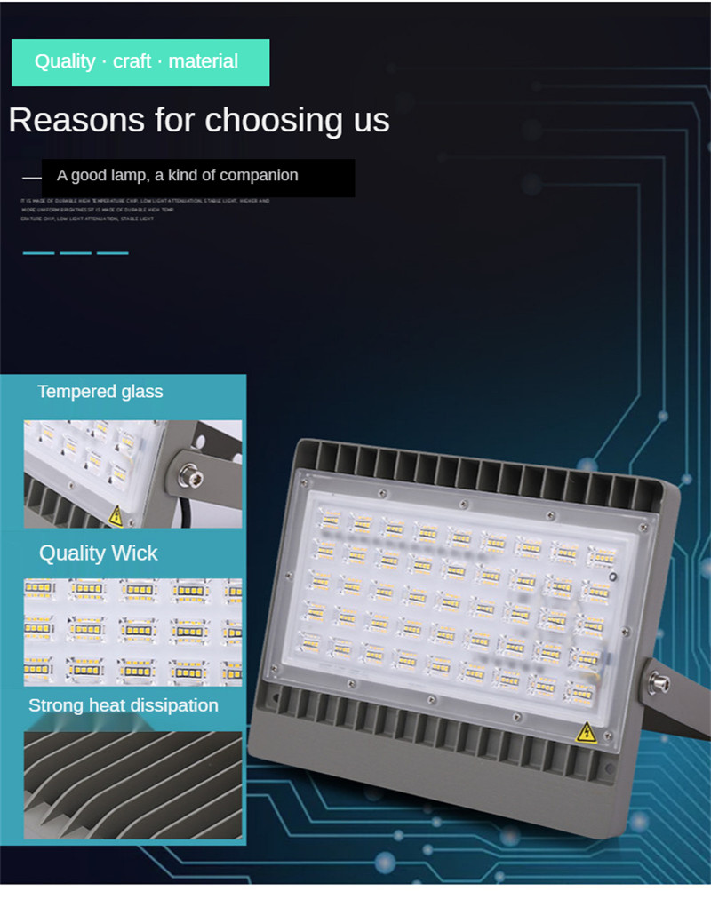 Waterproof Led Lamp Spotlight Outdoor Landscape Lighting Street Lamp150W 200W Led Flood Light Reflector Outdoor Lighting Lamps