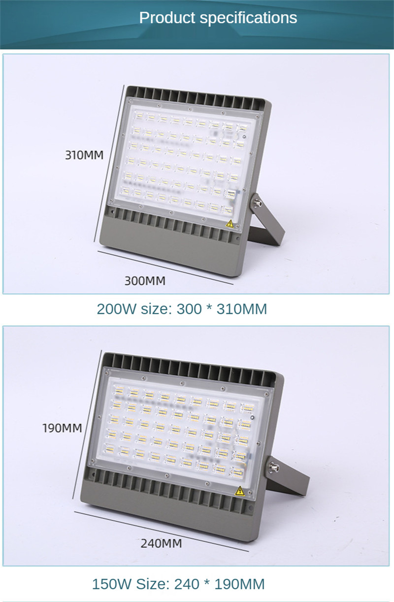 Waterproof Led Lamp Spotlight Outdoor Landscape Lighting Street Lamp150W 200W Led Flood Light Reflector Outdoor Lighting Lamps
