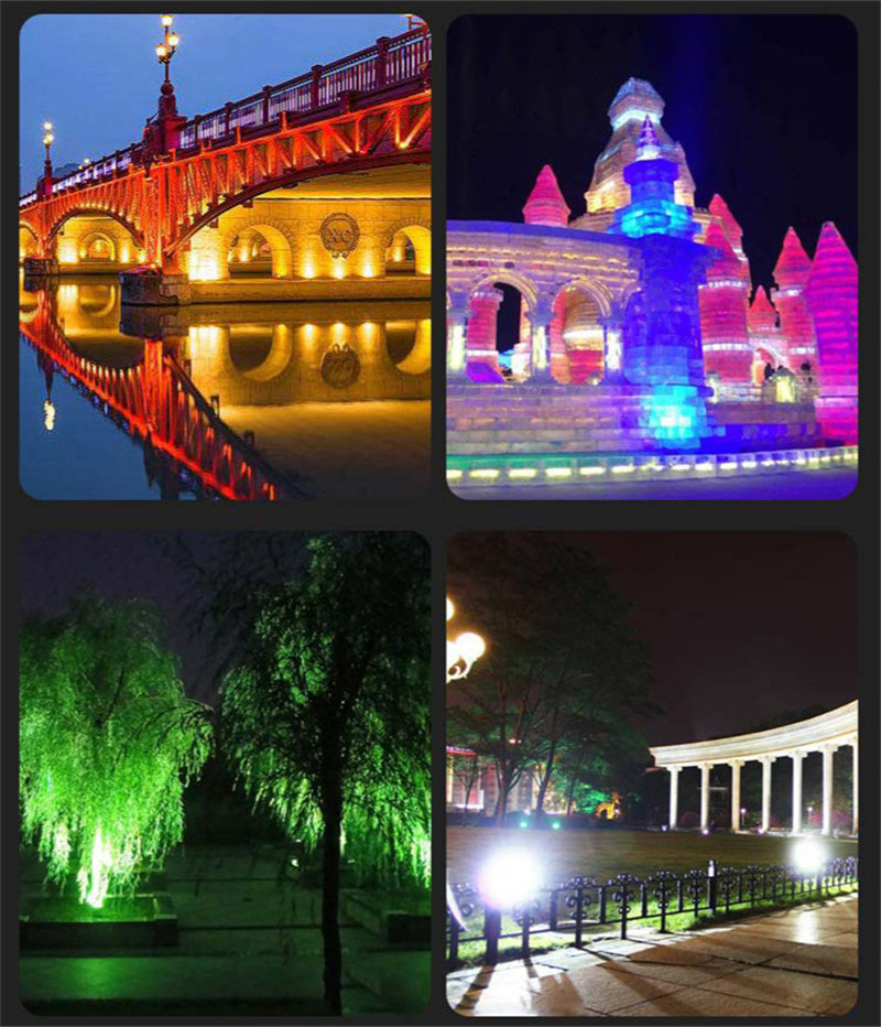 Led Outdoor Wall Lamp Rooftop Lighting Garden Spotlight Floodlight Building Bridge Landscape Outdoor Security Light Flood Light