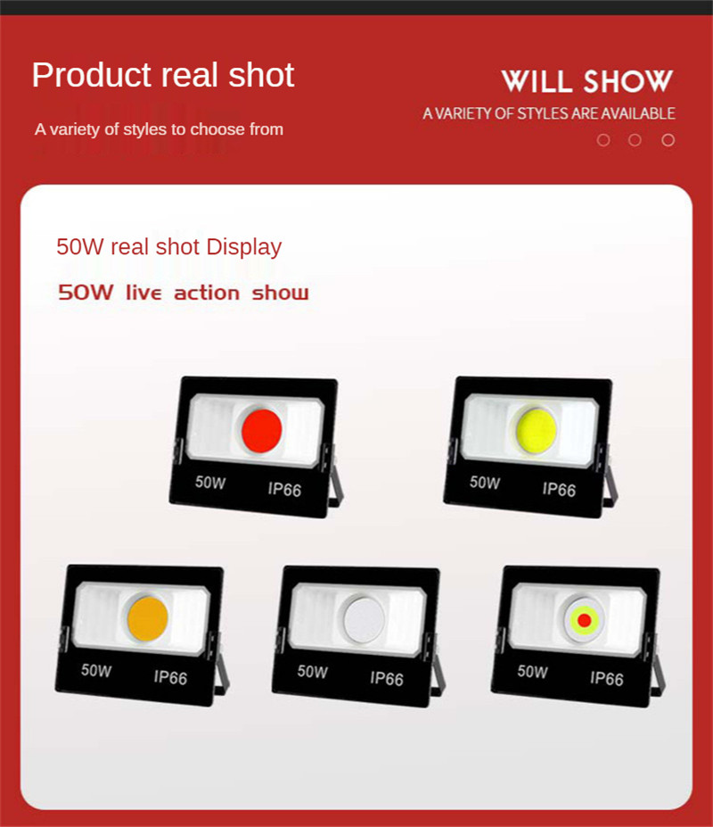 Led Outdoor Wall Lamp Rooftop Lighting Garden Spotlight Floodlight Building Bridge Landscape Outdoor Security Light Flood Light