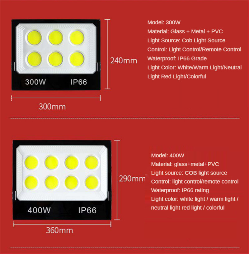 Led Outdoor Wall Lamp Rooftop Lighting Garden Spotlight Floodlight Building Bridge Landscape Outdoor Security Light Flood Light