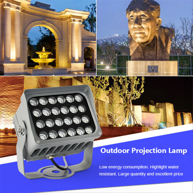 Led Flood Light 40W Outdoor Waterproof Square Advertising Sign Spotlight 24W High Power Tree Spotlight Park Landscape Lights