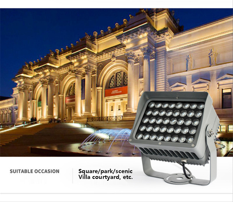 Led Flood Light 40W Outdoor Waterproof Square Advertising Sign Spotlight 24W High Power Tree Spotlight Park Landscape Lights