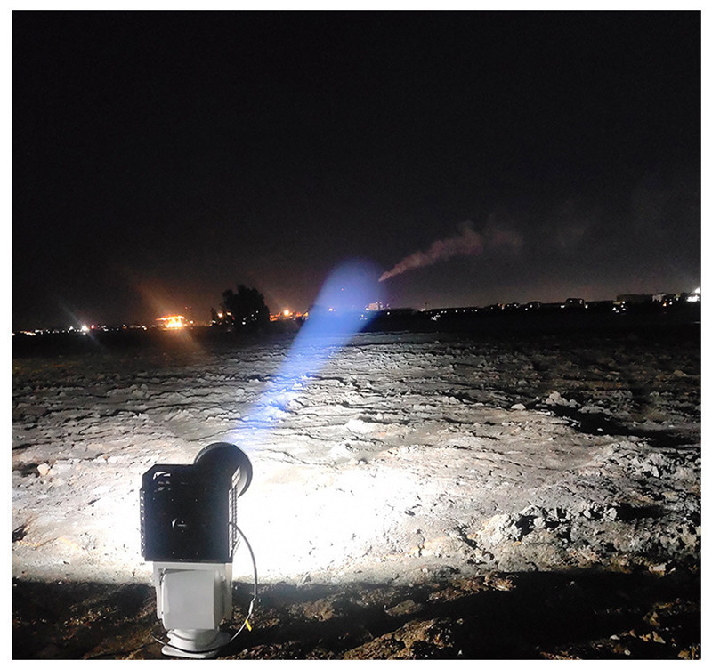 PTZ Turntable Lamp Searchlight LED Strong Light Remote Spotlight Outdoor Lighting Waterproof Floodlight Bright Lights Fish Pond