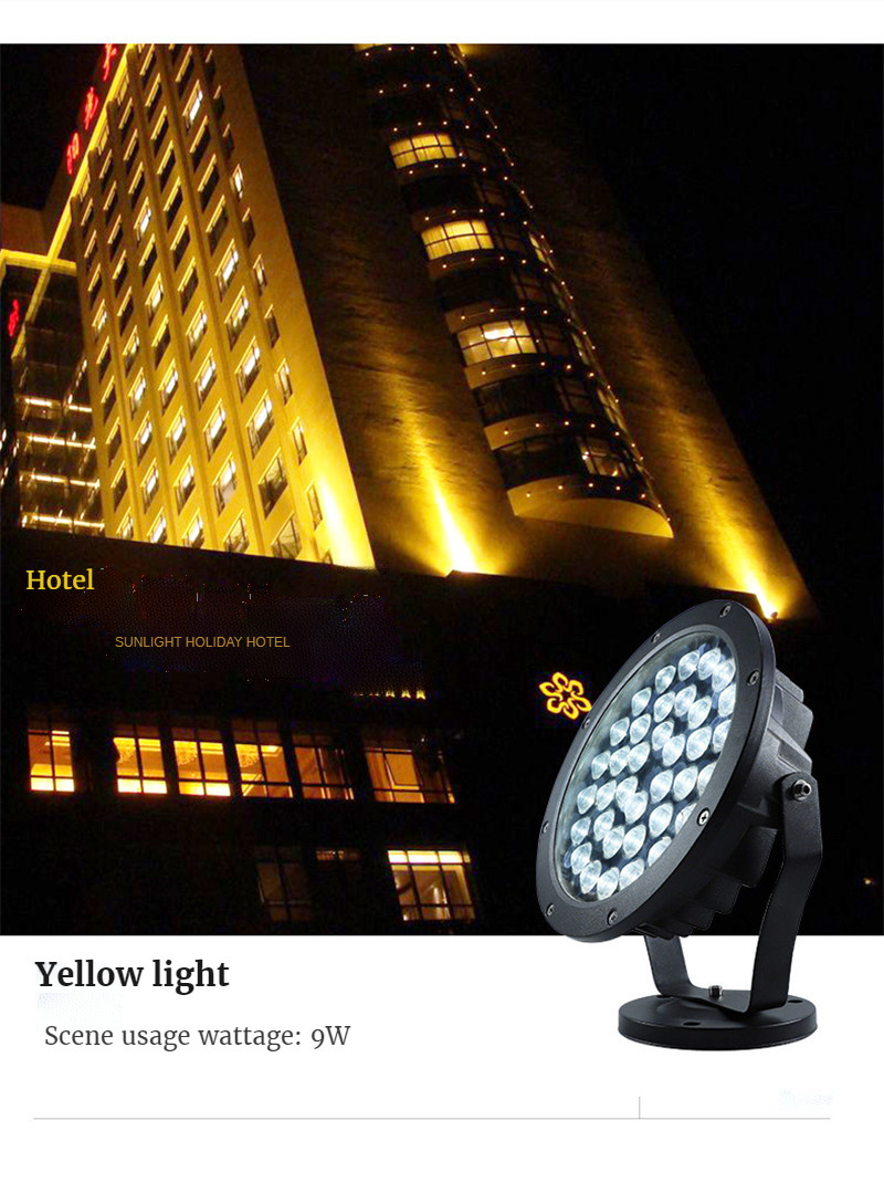 Led Warm Light Wall Washer Light Rgbw Landscape Lighting Flood Light Path Lights Garden Lights Gazebo Decoration Waterproof Lamp