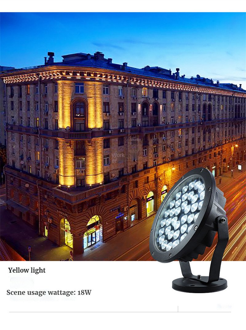 Led Warm Light Wall Washer Light Rgbw Landscape Lighting Flood Light Path Lights Garden Lights Gazebo Decoration Waterproof Lamp