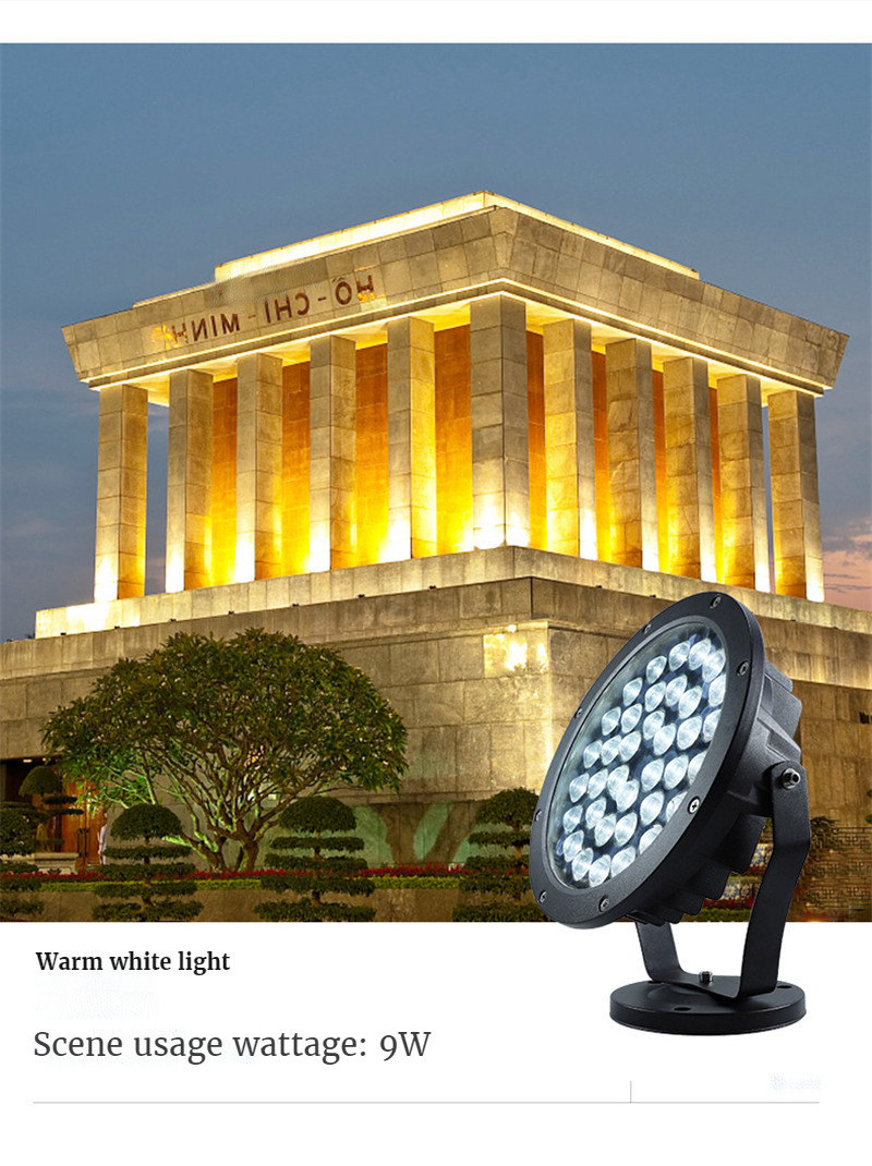 Led Warm Light Wall Washer Light Rgbw Landscape Lighting Flood Light Path Lights Garden Lights Gazebo Decoration Waterproof Lamp
