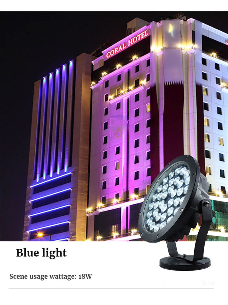 Led Warm Light Wall Washer Light Rgbw Landscape Lighting Flood Light Path Lights Garden Lights Gazebo Decoration Waterproof Lamp